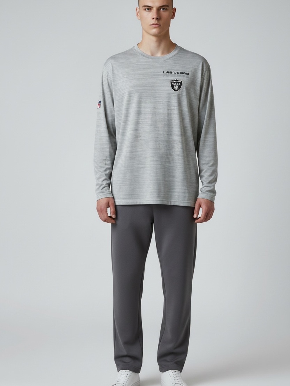 Nike Dri-Fit Men’s Long-Sleeve Shirt Heather Gray